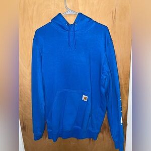 Blue carhartt hoodie; size small